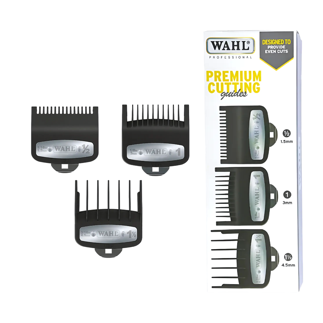 Wahl Niveles 3 Pack 1/2-1-11/2 Reforzado - guías de corte reforzadas para máquina, imagen 2