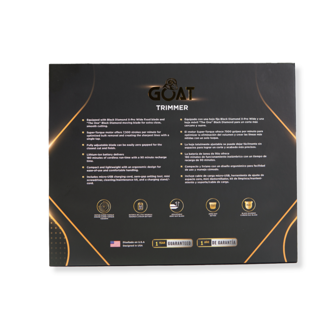 SBM GOAT Delineadora de Corte Profesional TRIMMER - trimmer profesional SBM GOAT para barbero, imagen 4