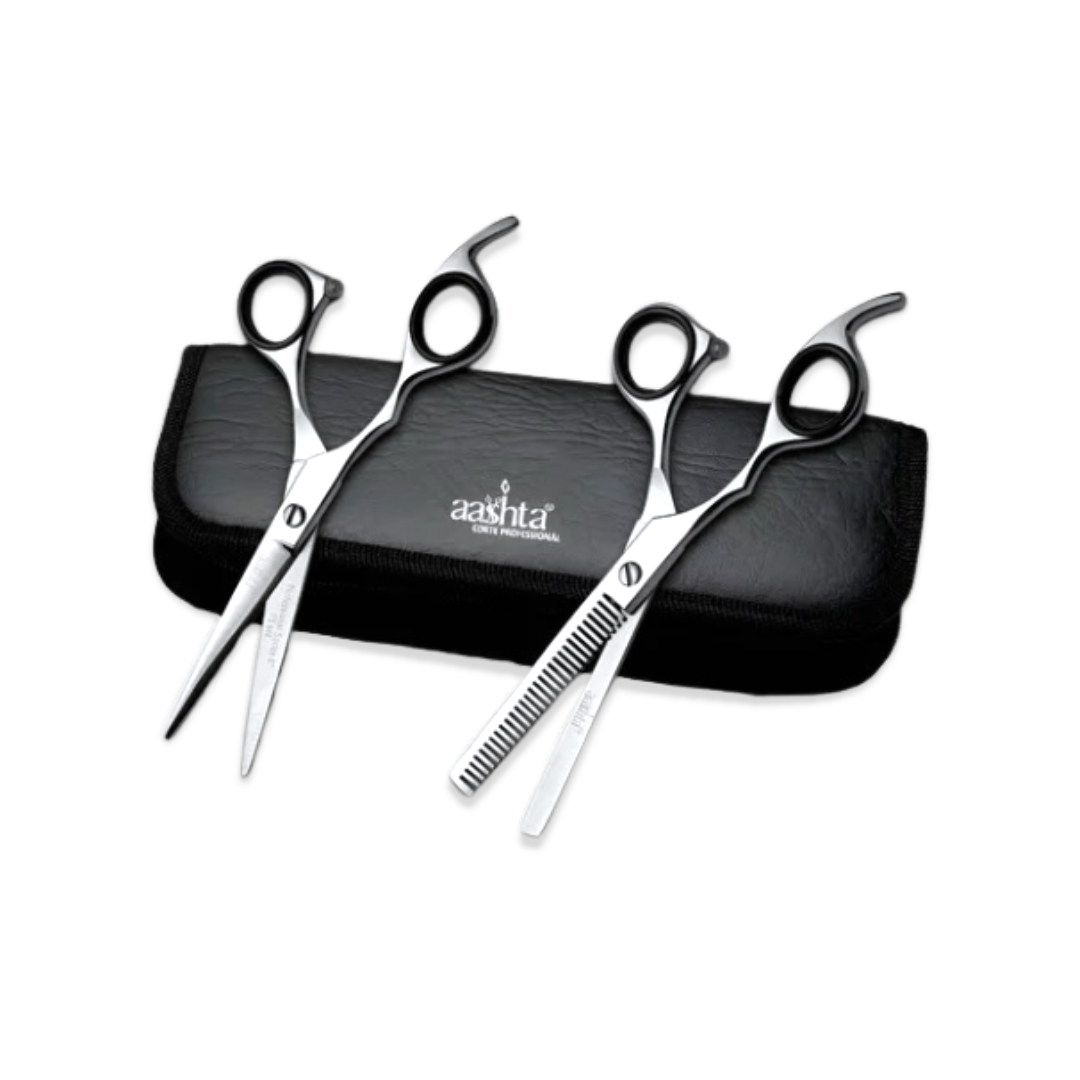 Aashta Kit de tijeras para zurdo - tijera profesional para barbero