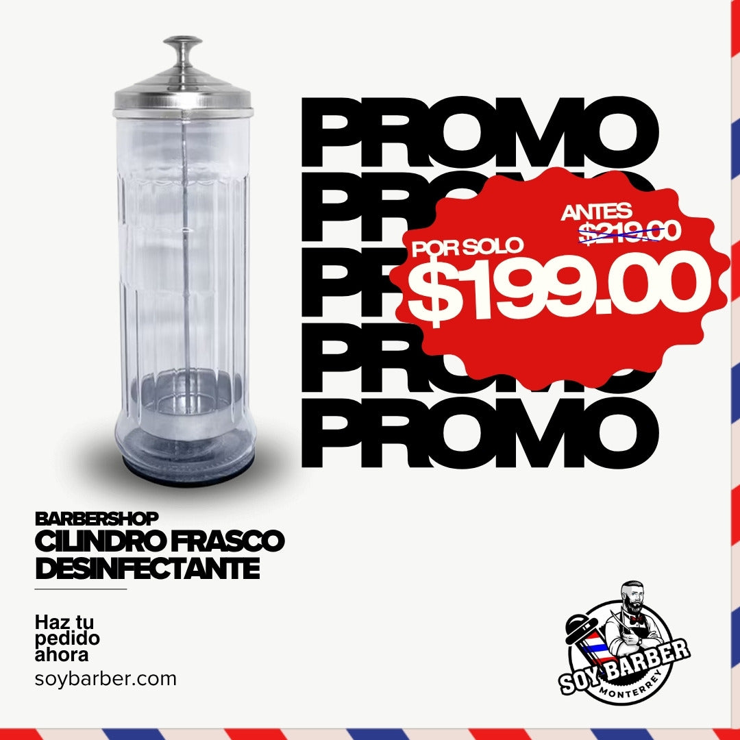 Promo Julio 2026 - Cilindro Frasco Desinfectante