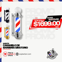 Caramelos giratorios para exhibidor de barbería