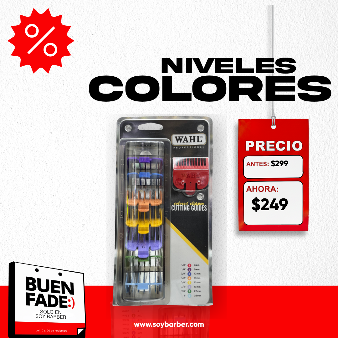 Wahl - Portaniveles y Niveles de colores plastico
