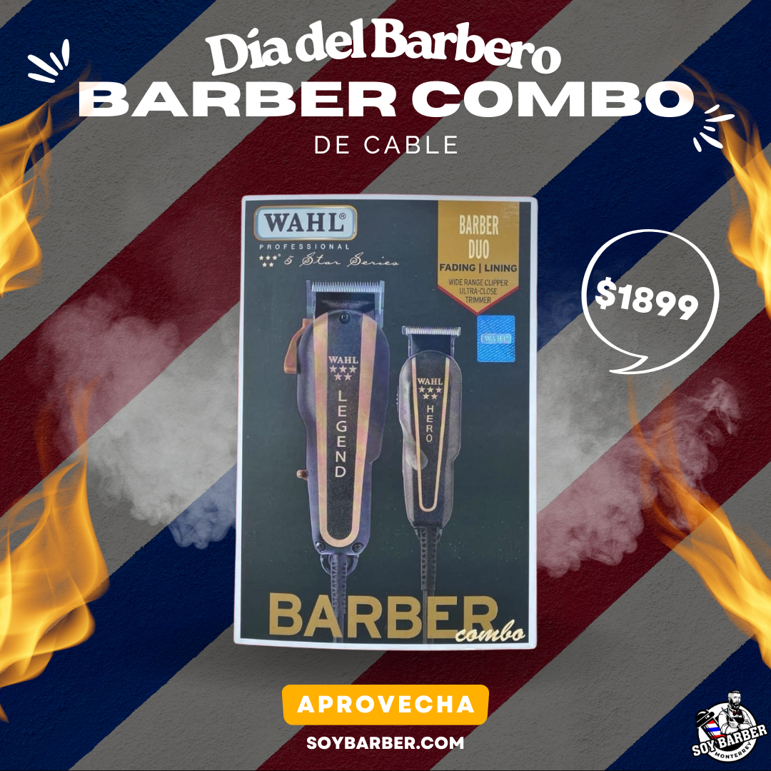 Wahl - Cortadora Legend y Recortadora Hero Barber Combo