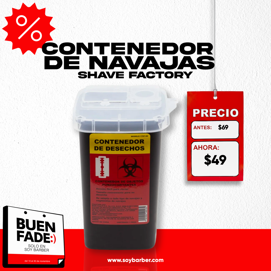 Shave Factory - Contenedor de navajas