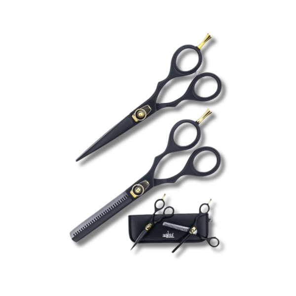 Aashta - Kit de tijeras 5.5" negro PICBSK-68