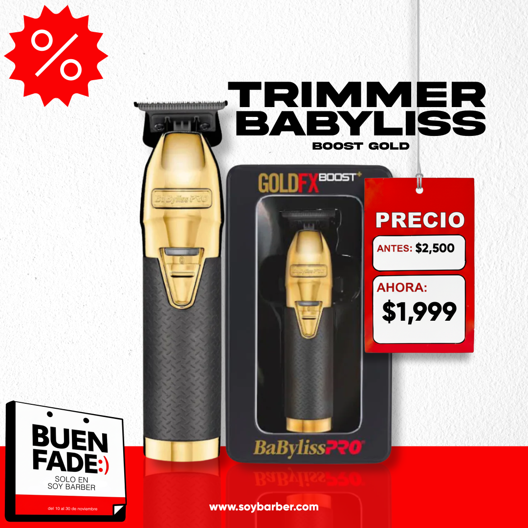 BaByliss PRO - Trimmer Inalámbrica GOLD FX BOOST+