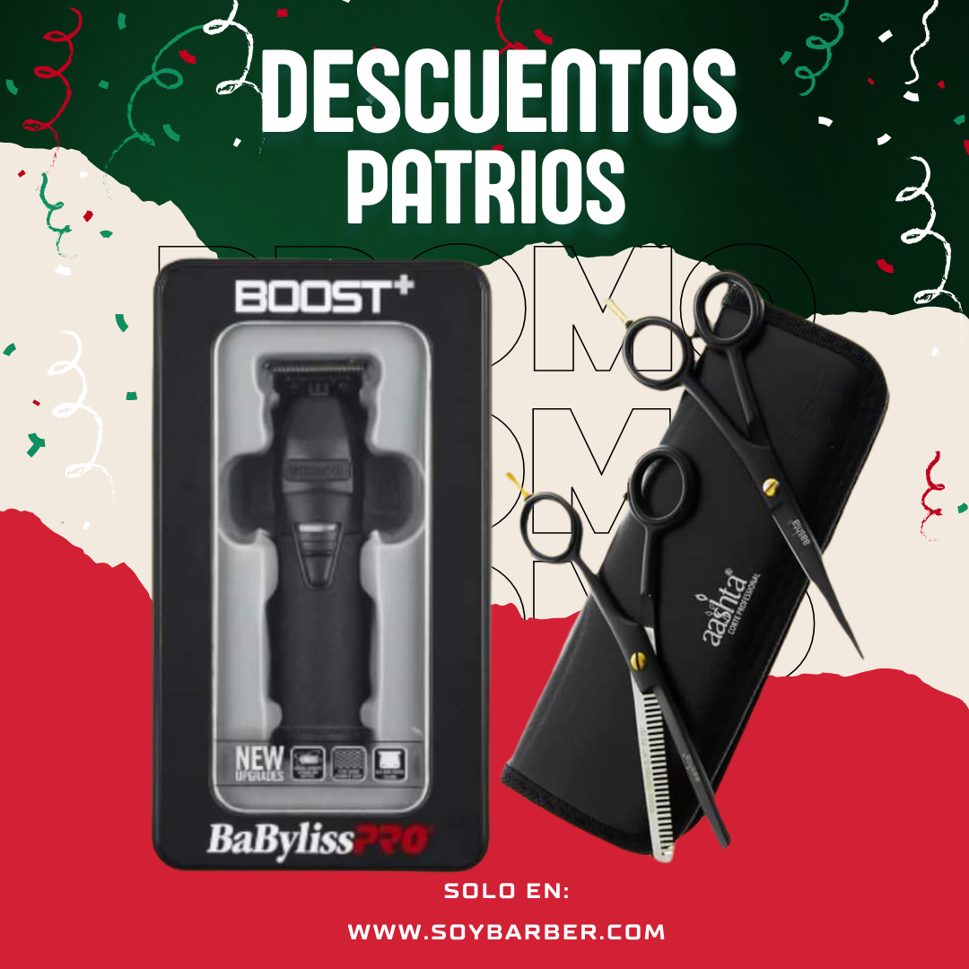 BaByliss PRO - Trimmer Inalámbica Black FX Boost+ Y Tijeras