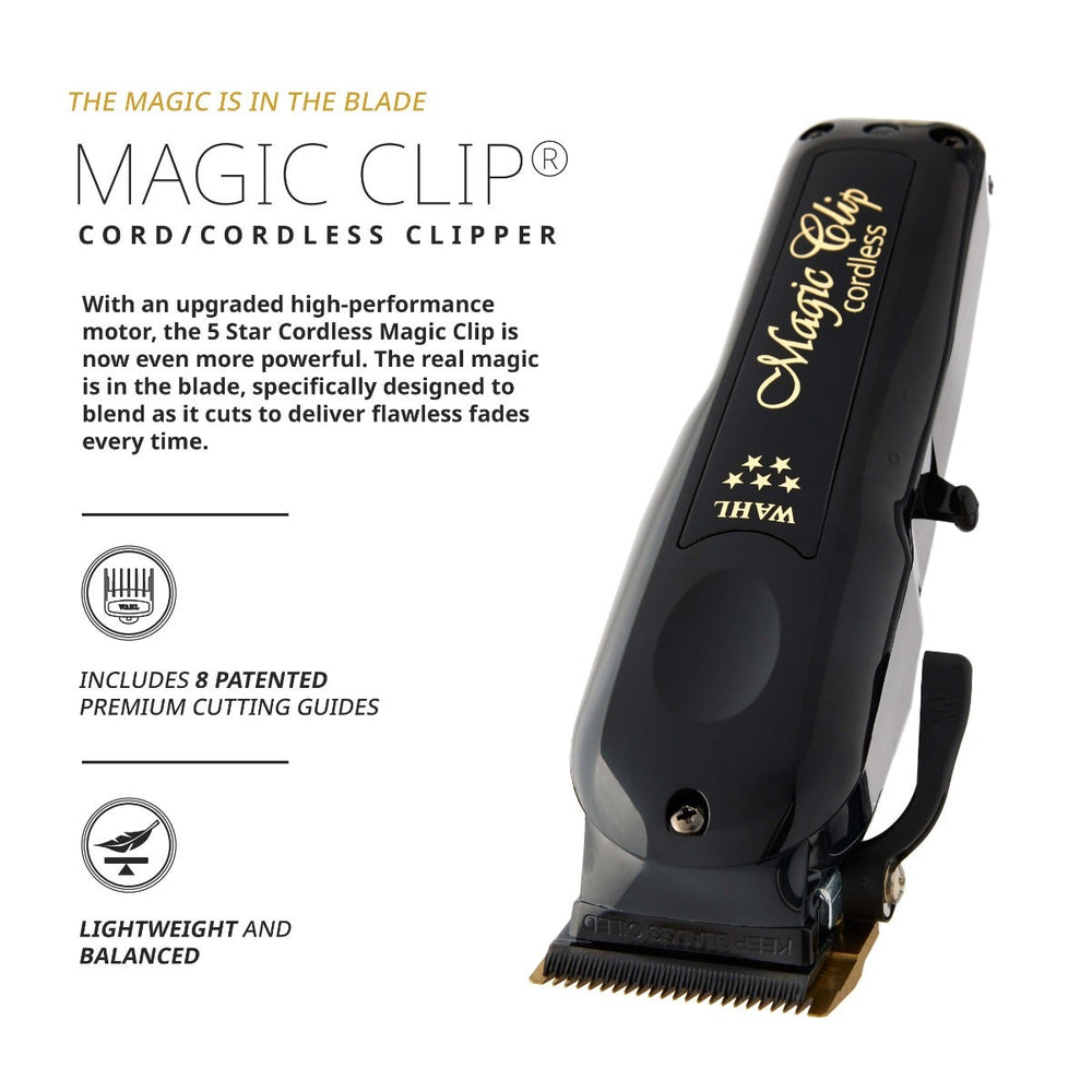 Wahl - Cortadora Inalámbrica Magic Clip Black