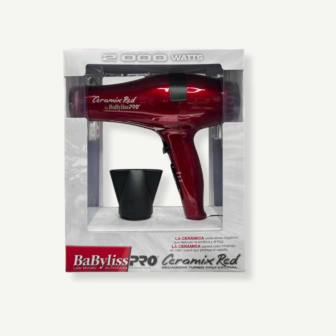 BaByliss PRO - Secadora Ceramix RED 2000 WATTS