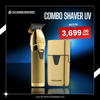 BaByliss PRO - Combo Recortadora y Afeitadora UVFOIL GOLD Metal Collection