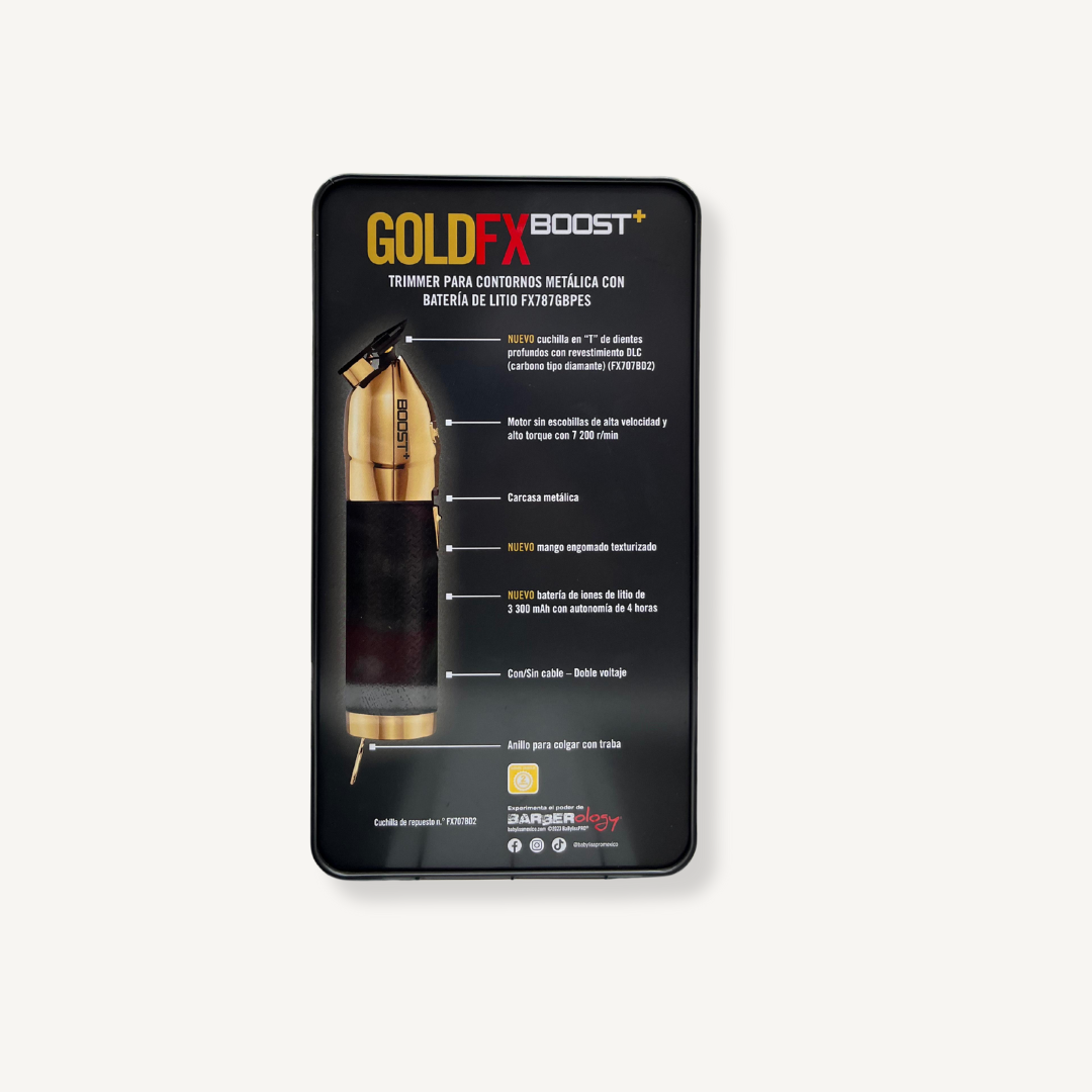 BaByliss PRO - Trimmer Inalámbrica GOLD FX BOOST+