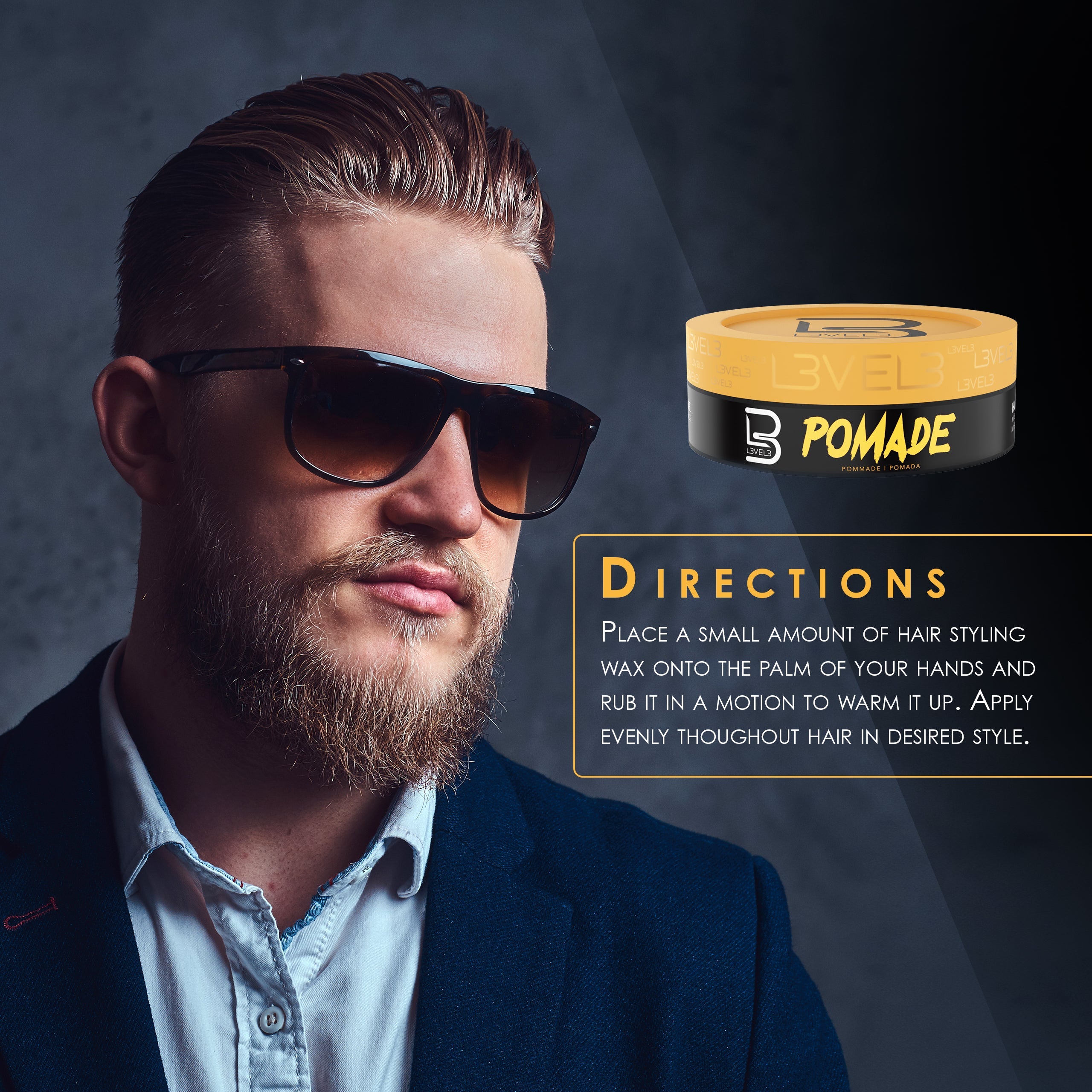 LV3 Pomade, resultado del peinado