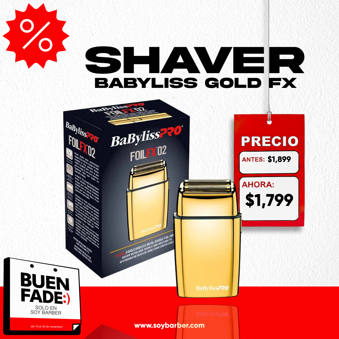 BaByliss PRO - Shaver Gold
