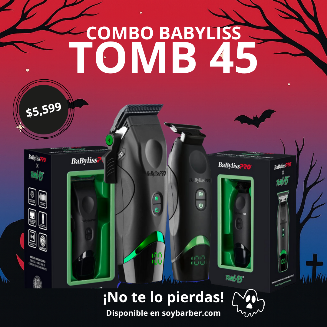 BaByliss PRO - Combo Clipper y Trimmer Tomb45