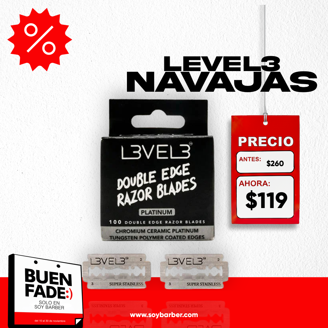 LV3 - Navajas para Afeitar Double-Edge Razor Blades