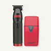 BaByliss PRO - Combo Recortadora y Afeitadora UVFOIL RED Metal Collection