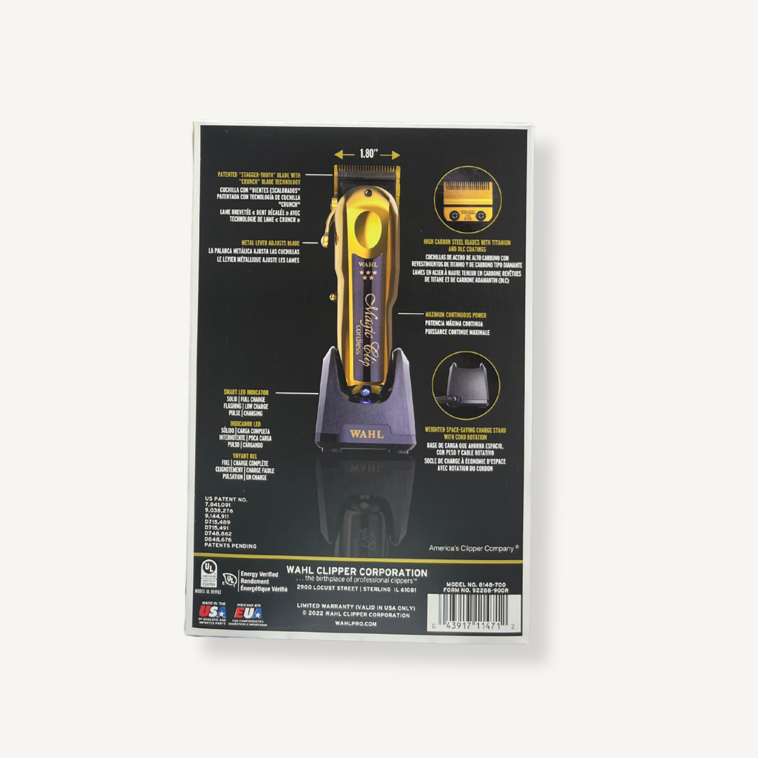 Wahl  - Cortadora Inalámbrica Magic Clip 5 Star Gold