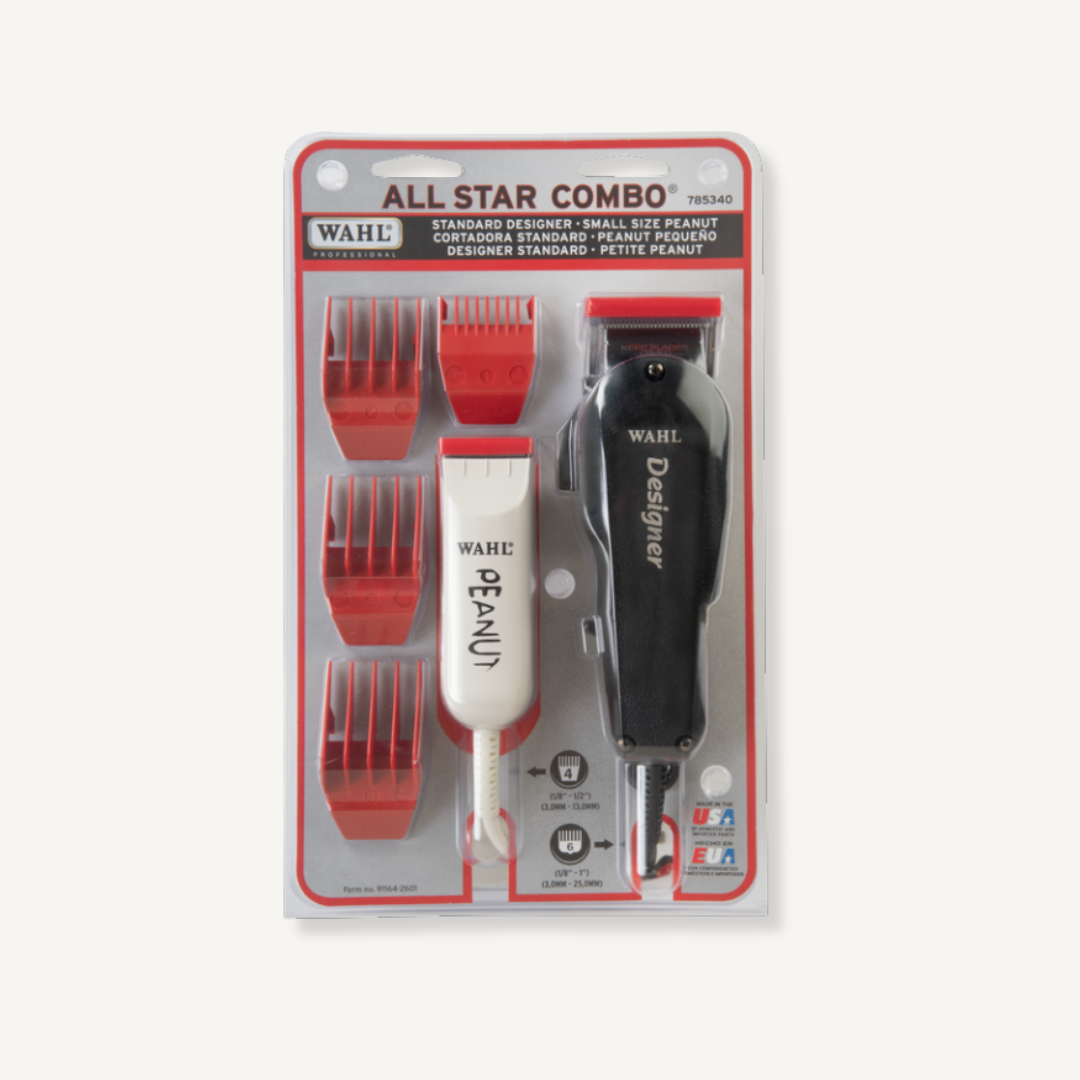 Wahl - Cortadora Designer y  Recortadora Peanut All Star Combo