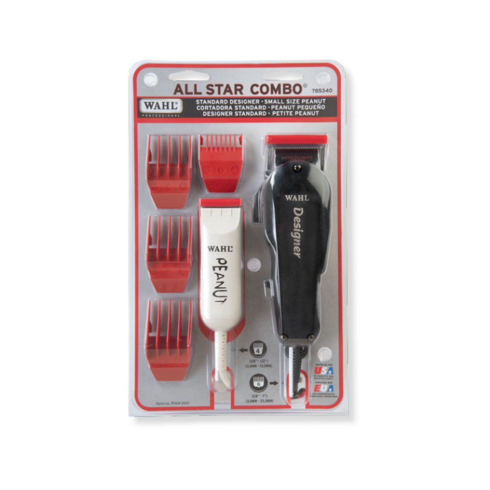Wahl - Cortadora Designer y Recortadora Peanut All Star Combo