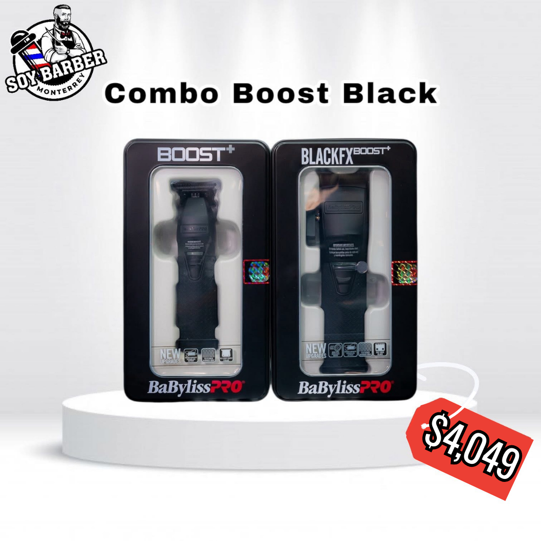 BaByliss PRO - Combo Clipper Boost+ & Trimmer Boost+ BLACK