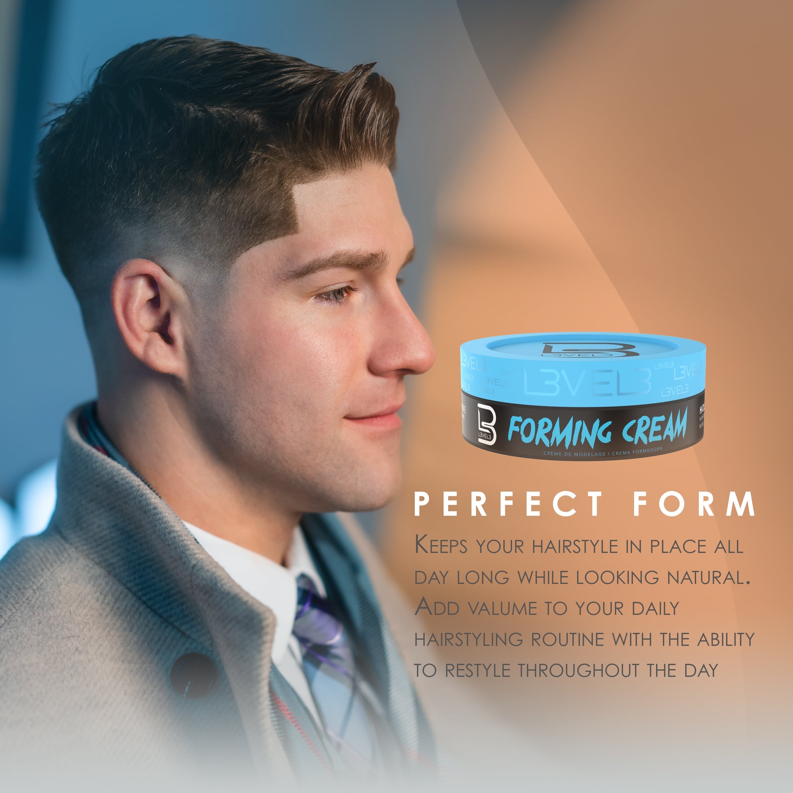 LV3 Forming Cream - producto de peinado para cabello, imagen 3