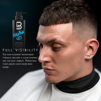 LV3 Shaving Gel en uso
