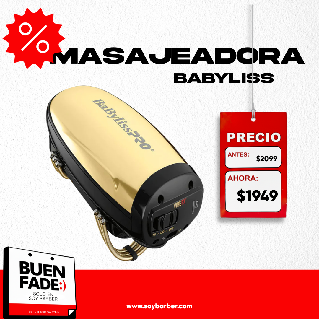 BaByliss PRO - Masajeador Vibe FX Gold