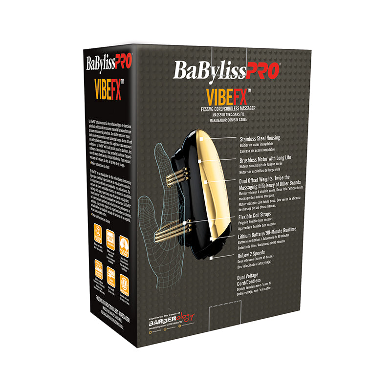 BaByliss PRO - Masajeador Vibe FX Gold